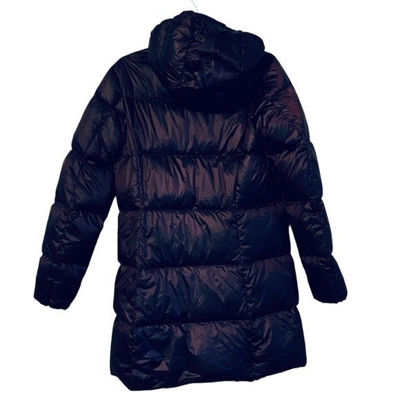 Eddie Bauer Luna Peak Down Parka Hooded Eggplant Coat Women's Small - Picture 5 of 11